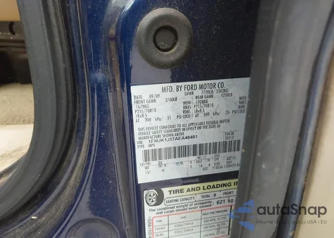 2010 Ford Expedition Eddie Bauer/King Ranch from USA, damaged, VIN 1FMJK1J57AEA48481